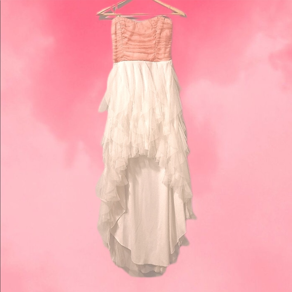 Teeze Me Ruffled High-LowDres